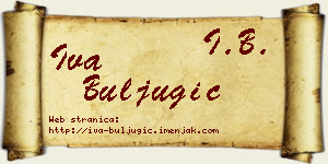 Iva Buljugić vizit kartica